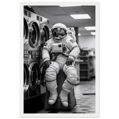 Astronaut Wäscherei (Laundry) - Printree.ch AI, Andri Hofmann, Poster, Raumfahrt