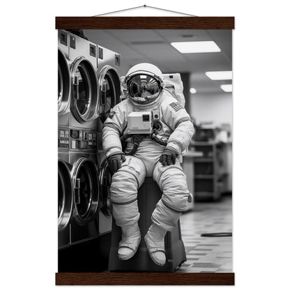 Astronaut Wäscherei (Laundry) - Printree.ch AI, Andri Hofmann, Poster, Raumfahrt