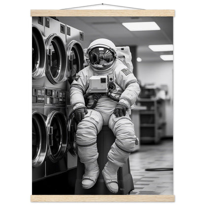 Astronaut Wäscherei (Laundry) - Printree.ch AI, Andri Hofmann, Poster, Raumfahrt