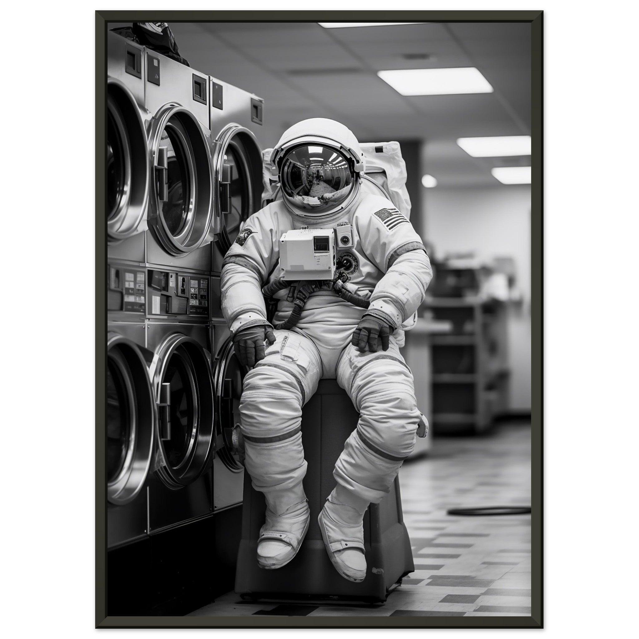 Astronaut Wäscherei (Laundry) - Printree.ch AI, Andri Hofmann, Poster, Raumfahrt