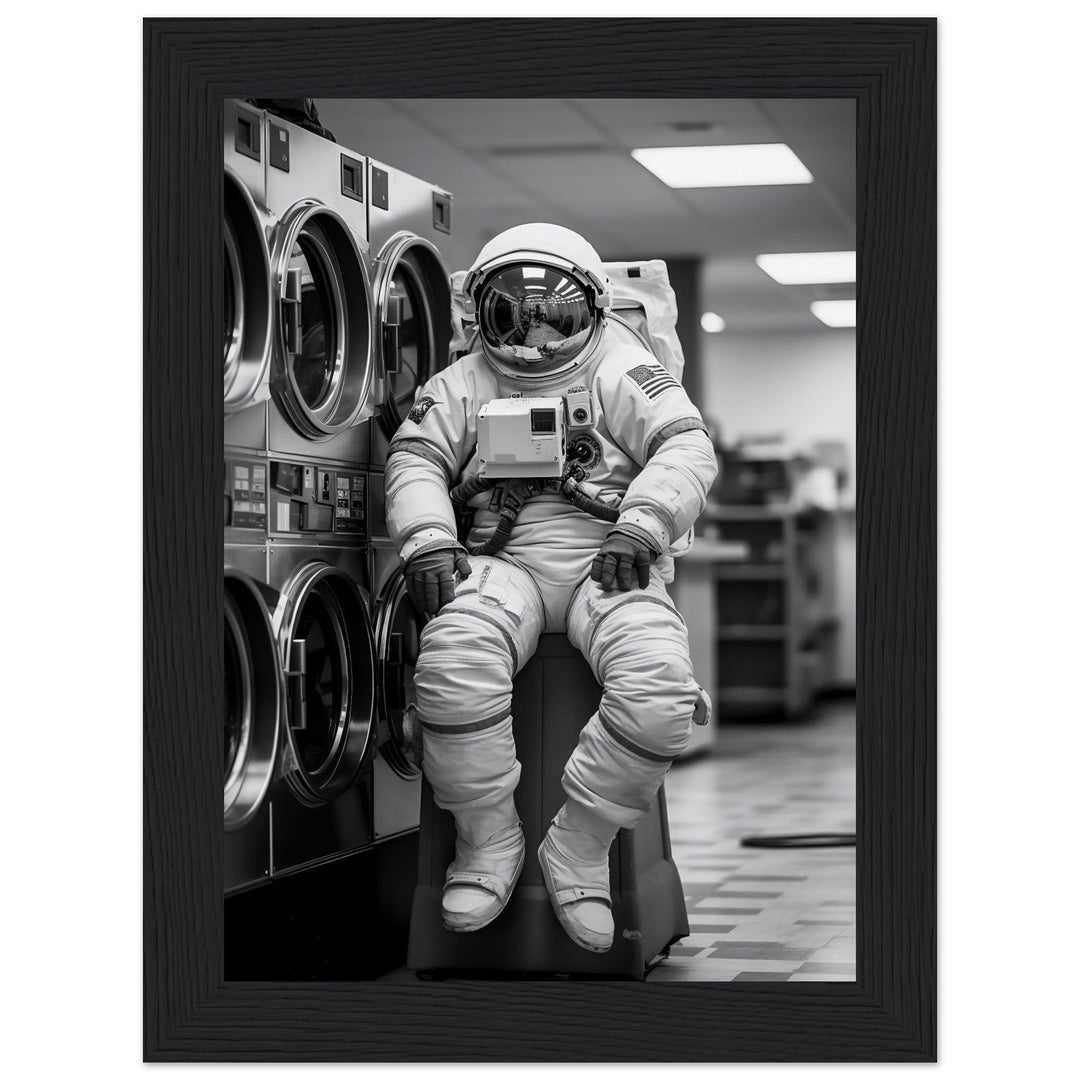 Astronaut Wäscherei (Laundry) - Printree.ch AI, Andri Hofmann, Poster, Raumfahrt