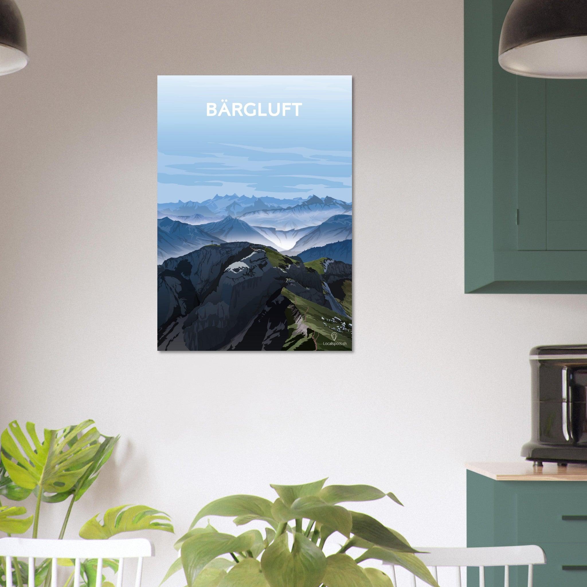 Bärgluft - Luzern - Printree.ch Alpenpanorama, Bergblick, Erholung, Freizeit, Landschaftsfotografie, Localspot, Luzern, Minimalismus, Natur, Poster