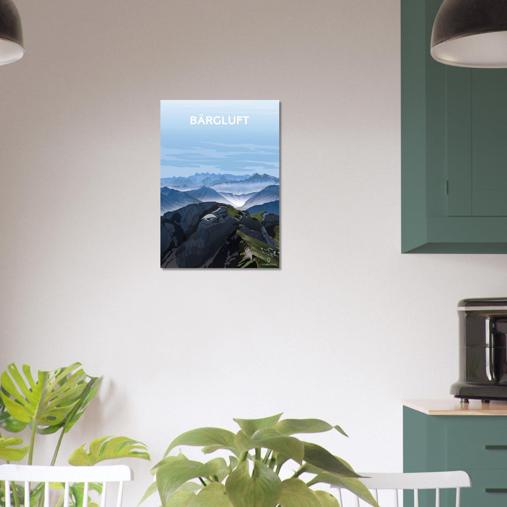 Bärgluft - Luzern - Printree.ch Alpenpanorama, Bergblick, Erholung, Freizeit, Landschaftsfotografie, Localspot, Luzern, Minimalismus, Natur, Poster