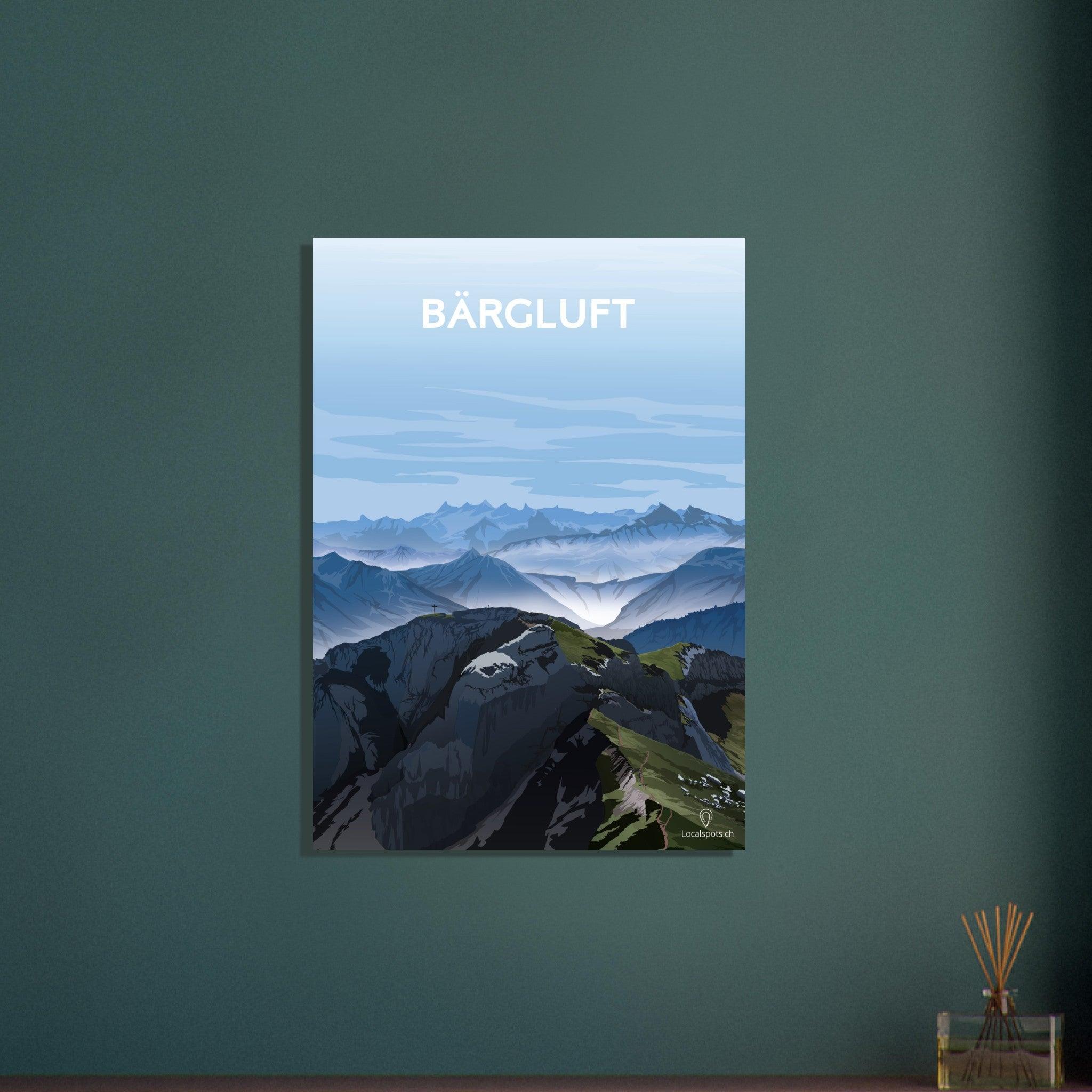 Bärgluft - Luzern - Printree.ch Alpenpanorama, Bergblick, Erholung, Freizeit, Landschaftsfotografie, Localspot, Luzern, Minimalismus, Natur, Poster