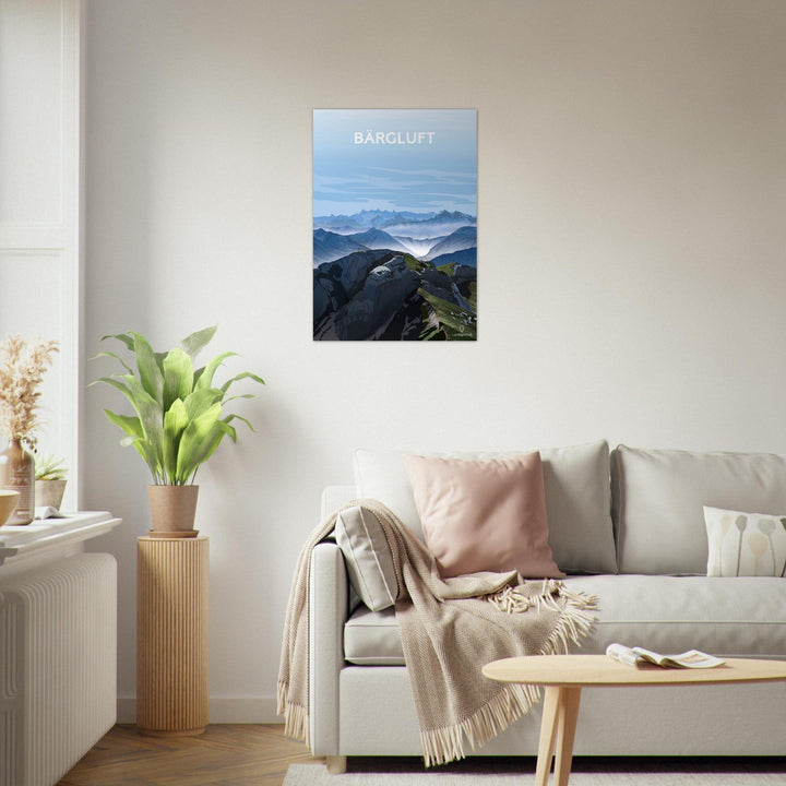 Bärgluft - Luzern - Printree.ch Alpenpanorama, Bergblick, Erholung, Freizeit, Landschaftsfotografie, Localspot, Luzern, Minimalismus, Natur, Poster