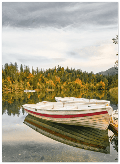 Boot Cresta - Printree.ch Alpen, alpin, Baum, Berg, bergbach, berge, blau, Bäume, Crestasee, einfachschweizer, exklusiv, Flims, Foto, Fotografie, Himmel, Hintergrund, historisch, Holz, landschaft, Morgen, Natur, Nebel, Outdoor, Poster, Reise, Reisen, Schweiz, Schwimmen, schön, See, Sommer, Spiegelung, tourismus, Wald, wandern, wanderung, Wanderweg, Wasser, wild, Wolken Himmel