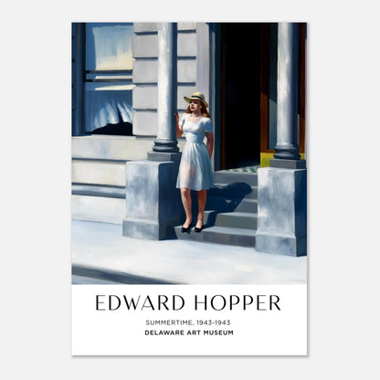 Summertime, 1943 – Edward Hopper, Hochwertiger Kunstdruck,  21x29.7 cm / 8x12"-A3 (29.7 x 42  cm)-45x60 cm / 18x24″-50x70 cm / 20x28″-60x80 cm / 24x32″-70x100 cm / 28x40″,  Printree.ch