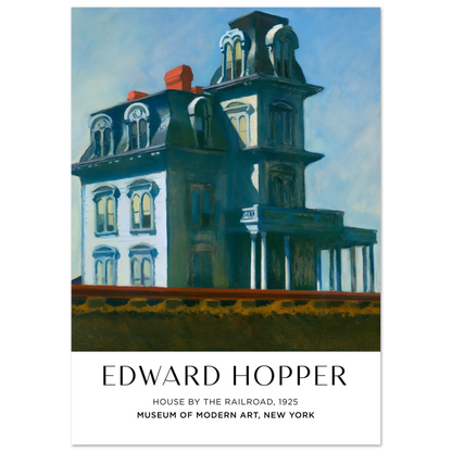 House by the Railroad, 1925 – Edward Hopper, Hochwertiger Kunstdruck,  21x29.7 cm / 8x12"-A3 (29.7 x 42  cm)-45x60 cm / 18x24″-50x70 cm / 20x28″-60x80 cm / 24x32″-70x100 cm / 28x40″,  Printree.ch