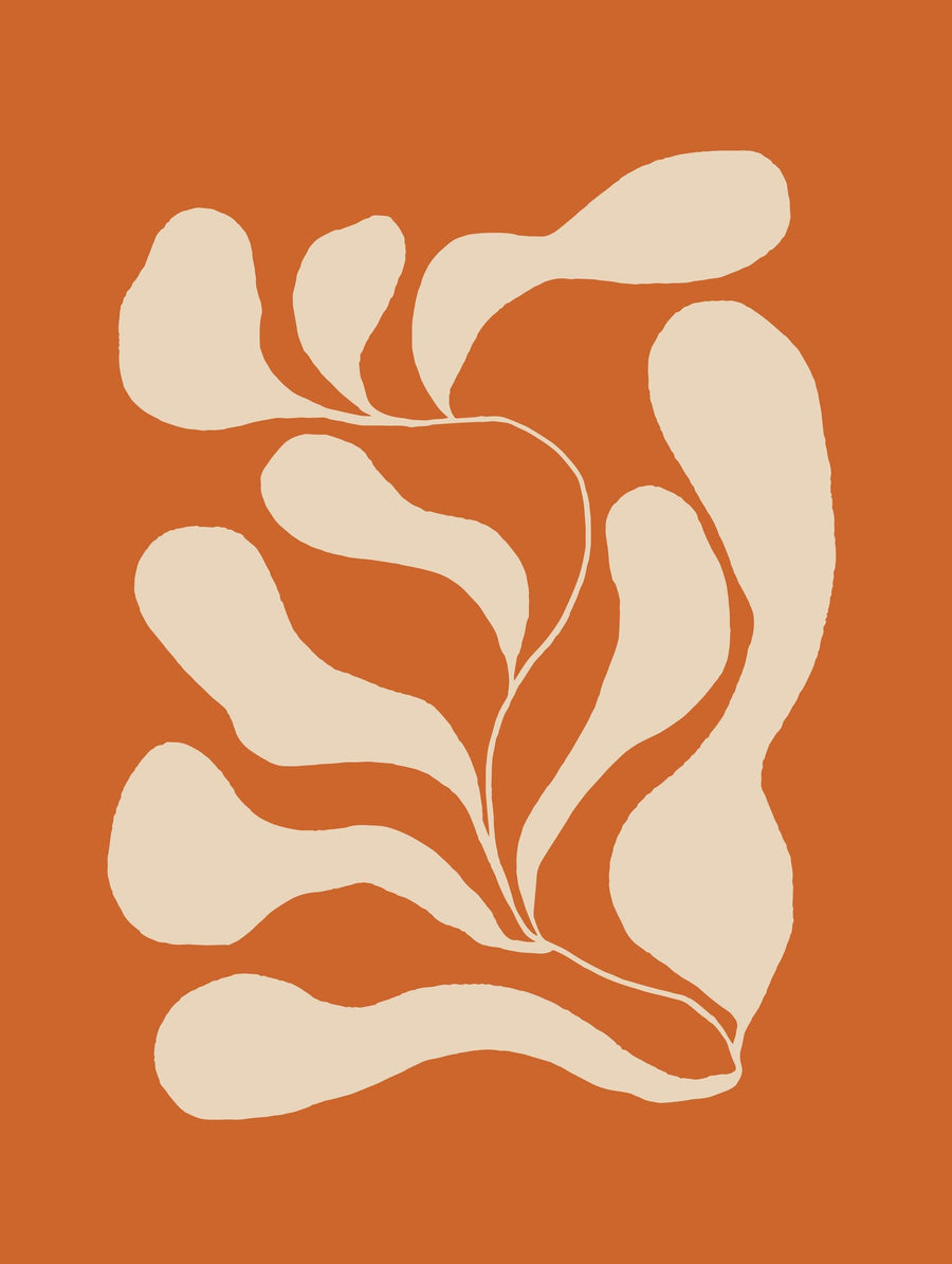 Farbharmonie in Orange - Printree.ch Abstrakte Kunst, Minimalistische Kunst, Poster