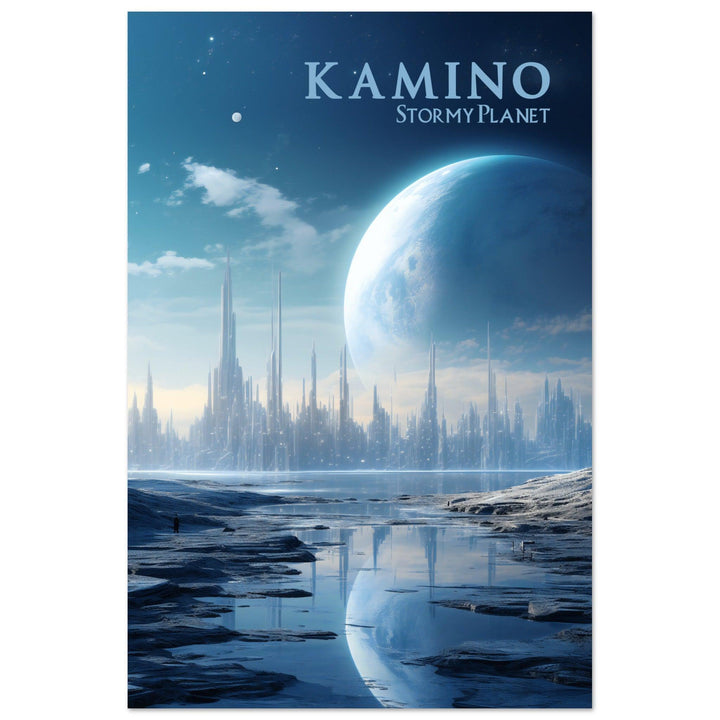 Faszinierenden Welten Kamino: Tauchen Sie ein in die geheimnisvolle Wasserwelt der Klone - Printree.ch minimalistisch, nerd, star wars