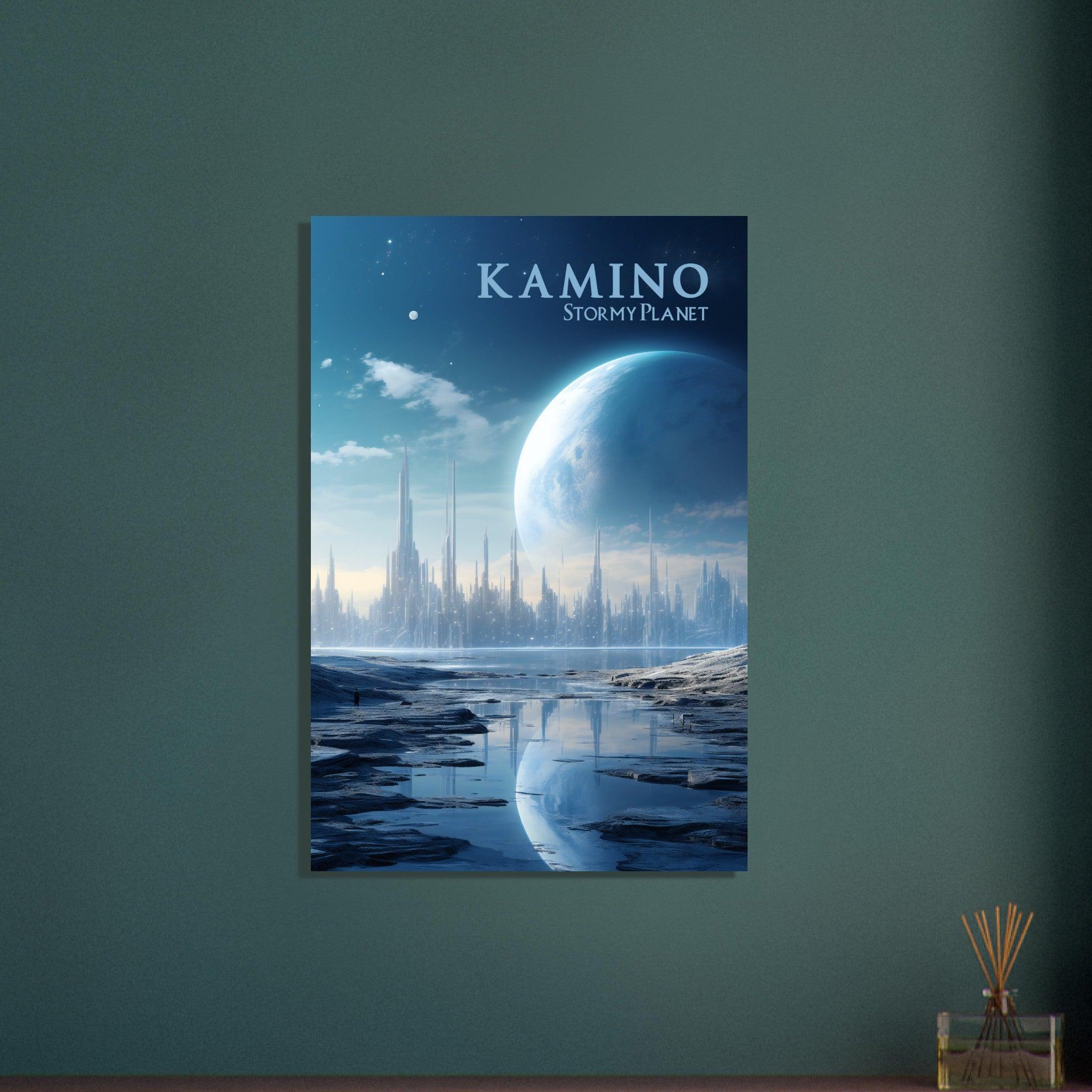 Faszinierenden Welten Kamino: Tauchen Sie ein in die geheimnisvolle Wasserwelt der Klone - Printree.ch minimalistisch, nerd, star wars