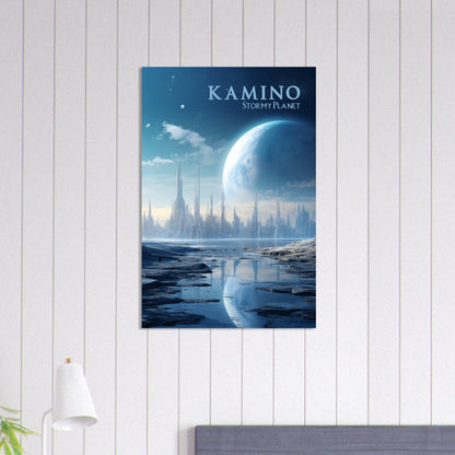 Faszinierenden Welten Kamino: Tauchen Sie ein in die geheimnisvolle Wasserwelt der Klone - Printree.ch minimalistisch, nerd, star wars