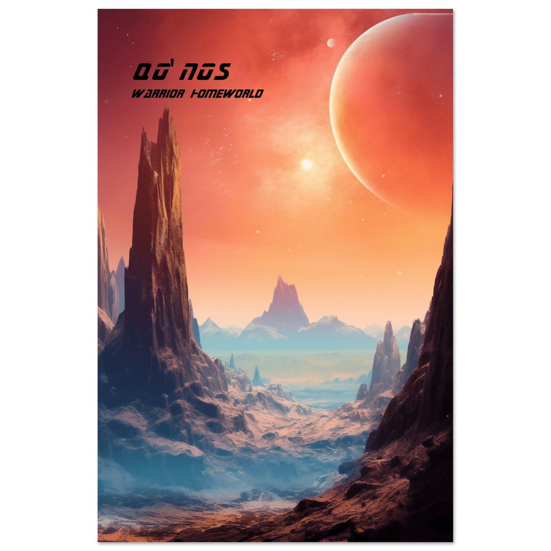 Faszinierenden Welten Qo'noS Planet der kriegerischen Klingonen - Printree.ch kino, minimalistisch, Raumschiff Enterprise, star trek
