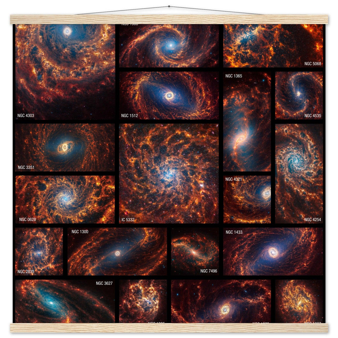 Galaxienpracht: Die Spiralgalaxien des James Webb Teleskops - Printree.ch WEBB, Webb-Weltraumteleskop, Weltraum-Poster