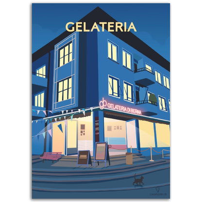 Gelateria bi Nacht - Printree.ch Localspot, Minimal, Minimalismus