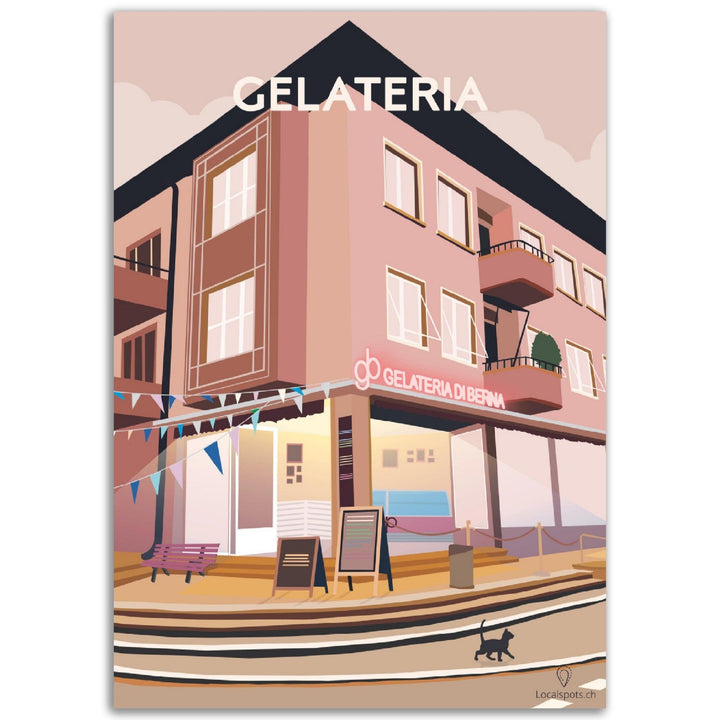Gelateria by day - Printree.ch Localspot, Minimal, Minimalismus