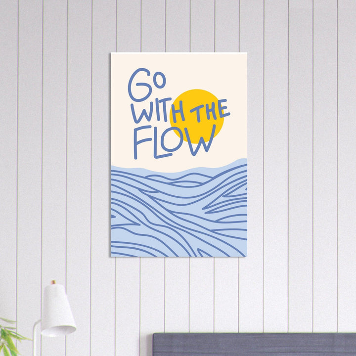 Go with the Flow - Fröhliche positive Poster - Printree.ch fröhlich, zeitgenössische kunst