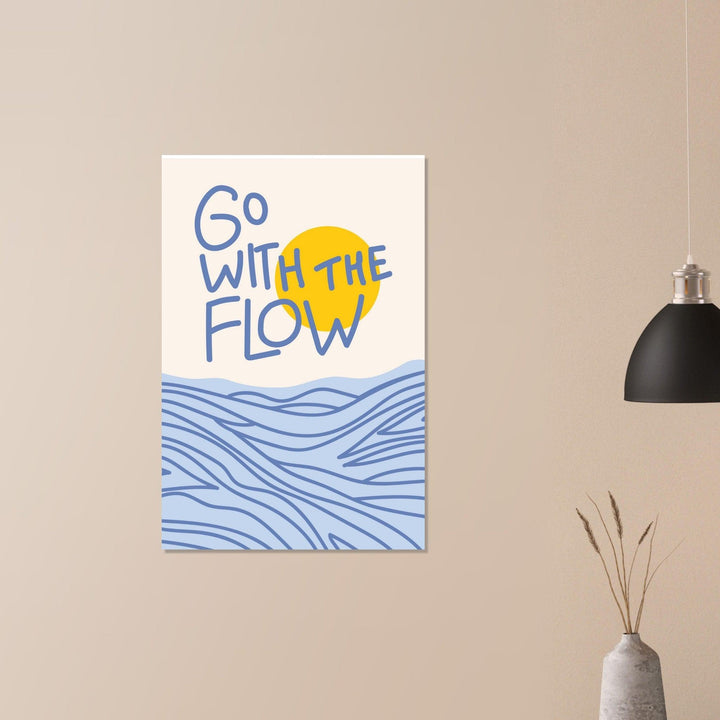 Go with the Flow - Fröhliche positive Poster - Printree.ch fröhlich, zeitgenössische kunst