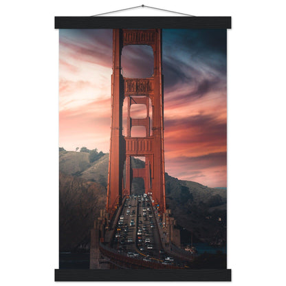 Golden Gate Bridge Poster - Printree.ch Aussichtspunkt, Brücke, Foto, Fotografie, Fotospot, Golden Gate Bridge, Kalifornien, Küste, Landschaft, Panorama, Reisen, San Francisco, Sehenswürdigkeit, Tourismus, unsplash