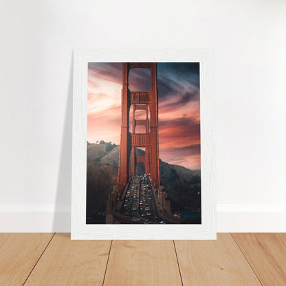 Golden Gate Bridge Poster - Printree.ch Aussichtspunkt, Brücke, Foto, Fotografie, Fotospot, Golden Gate Bridge, Kalifornien, Küste, Landschaft, Panorama, Reisen, San Francisco, Sehenswürdigkeit, Tourismus, unsplash