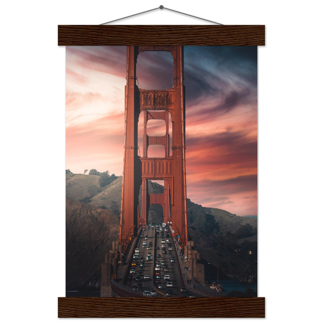 Golden Gate Bridge Poster - Printree.ch Aussichtspunkt, Brücke, Foto, Fotografie, Fotospot, Golden Gate Bridge, Kalifornien, Küste, Landschaft, Panorama, Reisen, San Francisco, Sehenswürdigkeit, Tourismus, unsplash