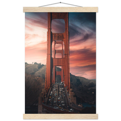 Golden Gate Bridge Poster - Printree.ch Aussichtspunkt, Brücke, Foto, Fotografie, Fotospot, Golden Gate Bridge, Kalifornien, Küste, Landschaft, Panorama, Reisen, San Francisco, Sehenswürdigkeit, Tourismus, unsplash