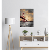 Golden Gate Bridge - Printree.ch amerika, architektur, attraktion, berühmt, blau, brücke, bucht, Foto, francisco, golden, himmel, kalifornien, küste, meer, ozean, pazifik, reisen, rot, san, schön, schönheit, sonnenuntergang, stadt, struktur, tor, tourismus, turm, urban, usa, wahrzeichen, wasser