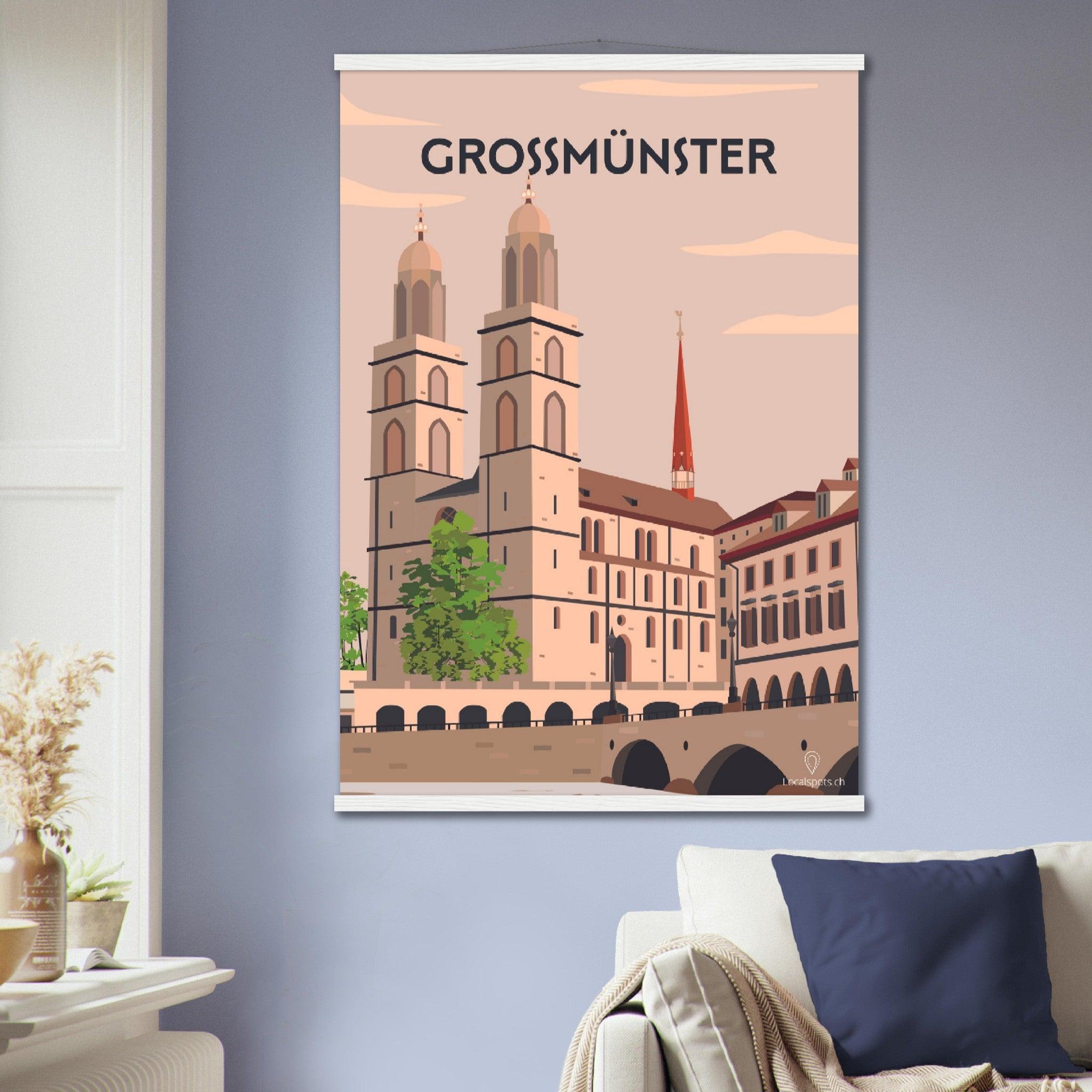 Grossmünster - Printree.ch Localspot, Minimal, Minimalismus