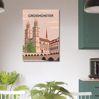 Grossmünster - Printree.ch Localspot, Minimal, Minimalismus