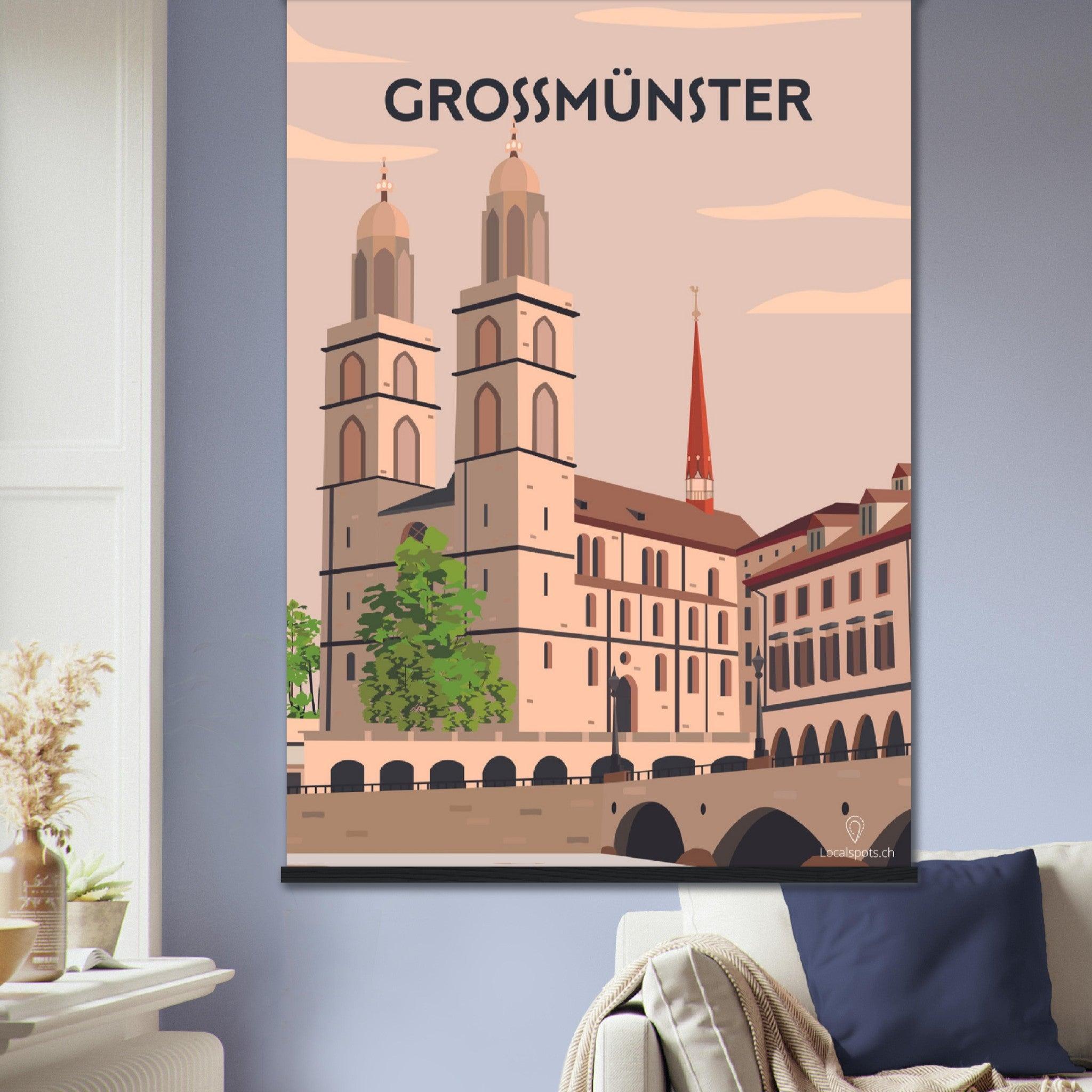 Grossmünster - Printree.ch Localspot, Minimal, Minimalismus