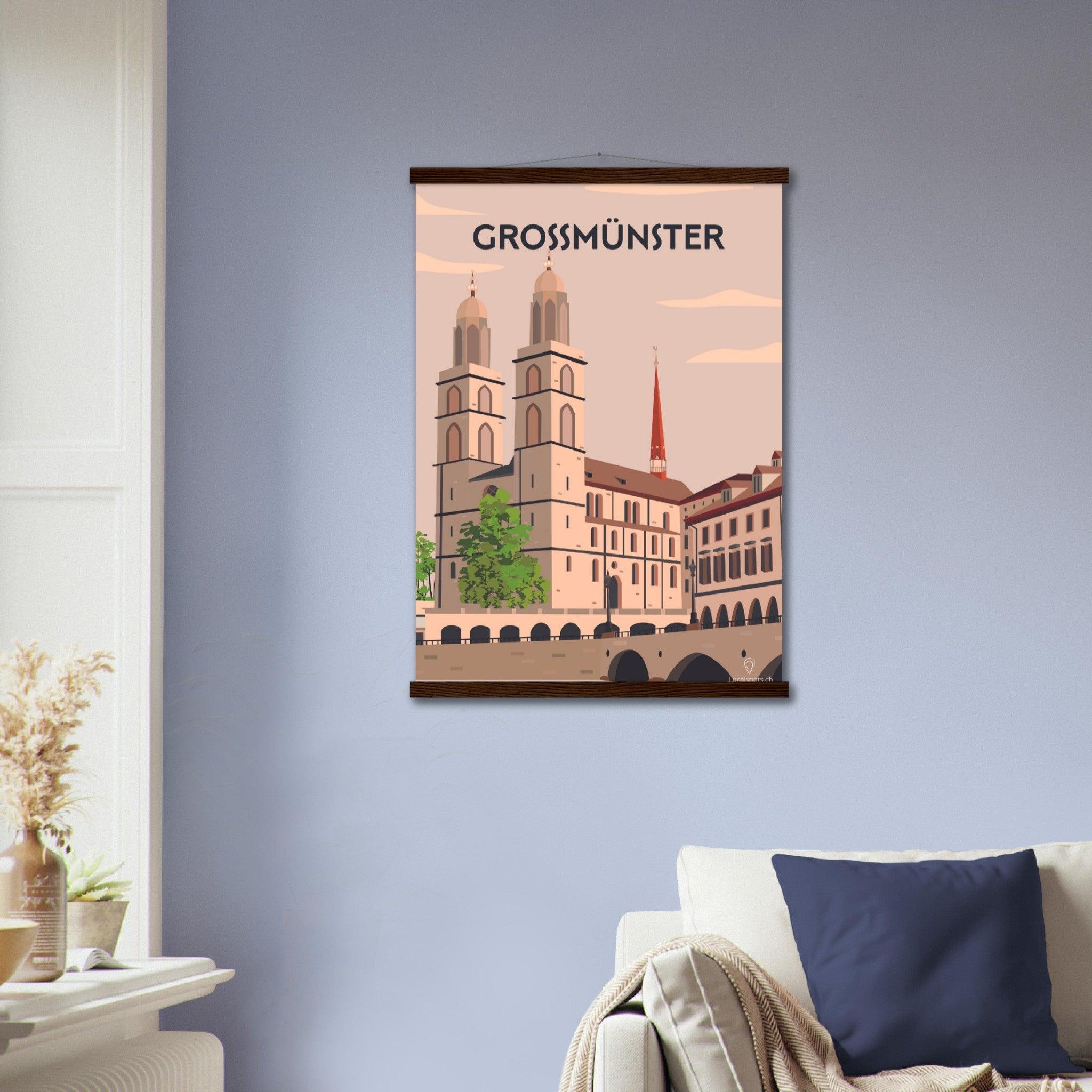 Grossmünster - Printree.ch Localspot, Minimal, Minimalismus