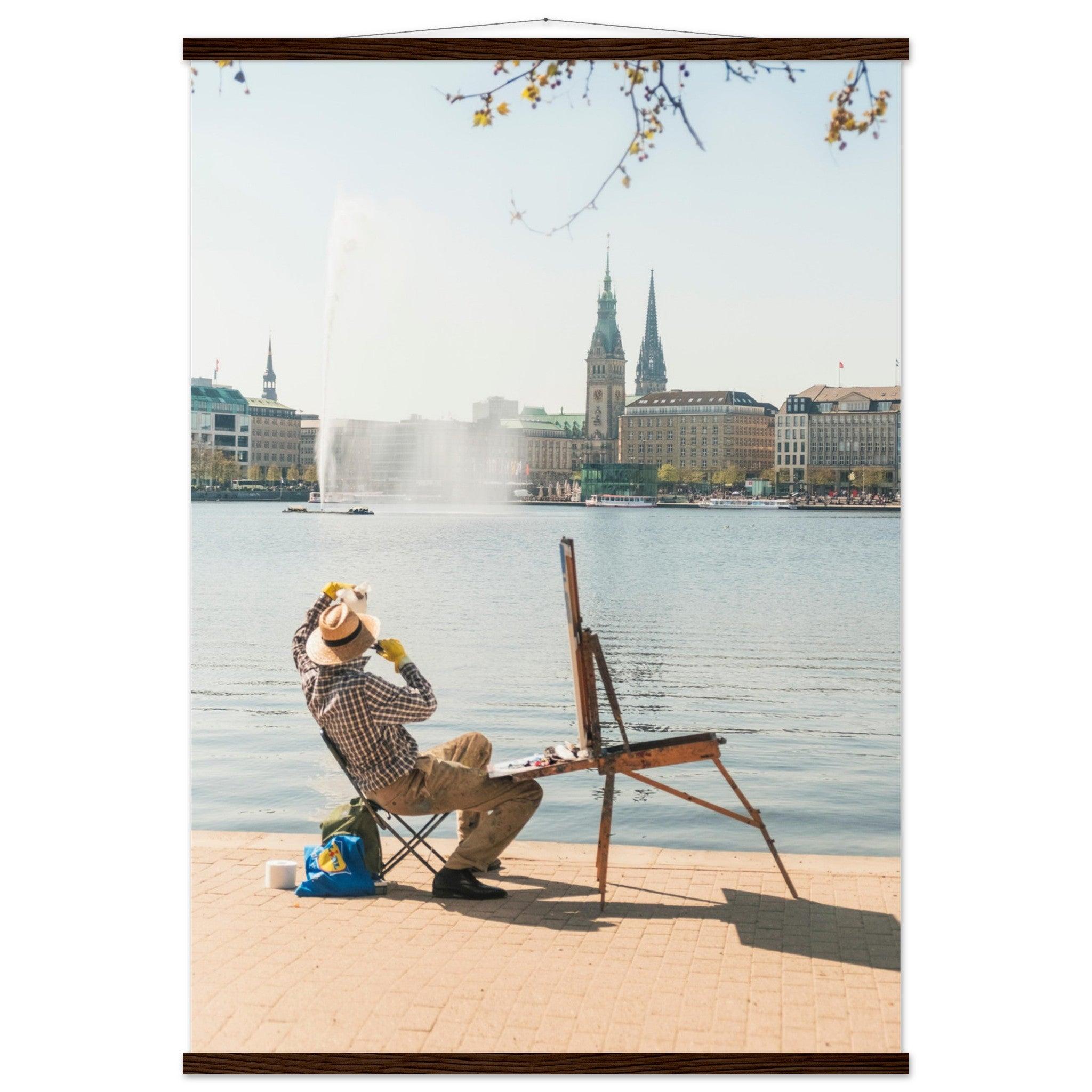 "Hamburger Alster Poster" - Printree.ch Alster, Deutschland, Foto, Fotografie, Freiluftmalerei, Hamburg, kreative Kunst, Kunst, Künstler, Landschaftsmalerei, Maler, Malerei, Natur, Reisen, Stadtbild, unsplash