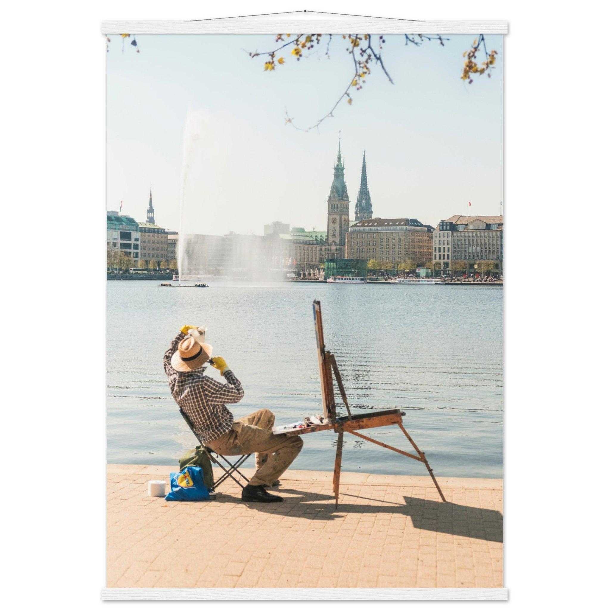 "Hamburger Alster Poster" - Printree.ch Alster, Deutschland, Foto, Fotografie, Freiluftmalerei, Hamburg, kreative Kunst, Kunst, Künstler, Landschaftsmalerei, Maler, Malerei, Natur, Reisen, Stadtbild, unsplash