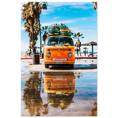 Hawaii VW-Bus Poster - Printree.ch Abenteuer, Campervan, Foto, Fotografie, Hawaii, Inseln, Küste, Reisen, Retro, Roadtrip, Strand, Surfen, unsplash, VW-Bus