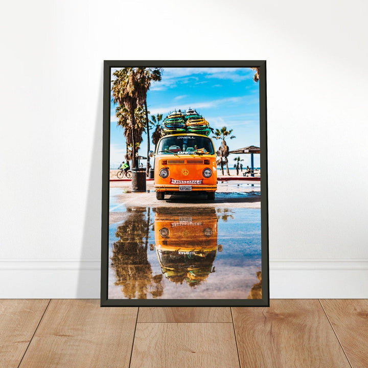 Hawaii VW-Bus Poster - Printree.ch Abenteuer, Campervan, Foto, Fotografie, Hawaii, Inseln, Küste, Reisen, Retro, Roadtrip, Strand, Surfen, unsplash, VW-Bus