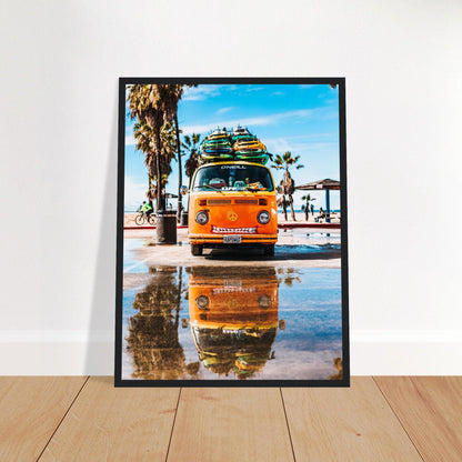 Hawaii VW-Bus Poster - Printree.ch Abenteuer, Campervan, Foto, Fotografie, Hawaii, Inseln, Küste, Reisen, Retro, Roadtrip, Strand, Surfen, unsplash, VW-Bus