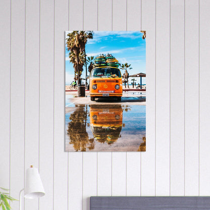 Hawaii VW-Bus Poster - Printree.ch Abenteuer, Campervan, Foto, Fotografie, Hawaii, Inseln, Küste, Reisen, Retro, Roadtrip, Strand, Surfen, unsplash, VW-Bus