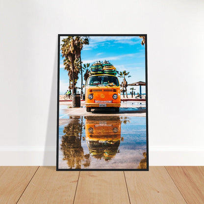 Hawaii VW-Bus Poster - Printree.ch Abenteuer, Campervan, Foto, Fotografie, Hawaii, Inseln, Küste, Reisen, Retro, Roadtrip, Strand, Surfen, unsplash, VW-Bus