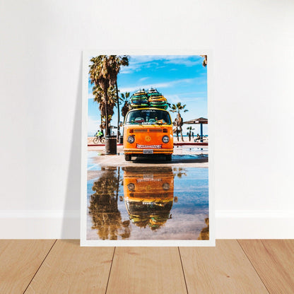 Hawaii VW-Bus Poster - Printree.ch Abenteuer, Campervan, Foto, Fotografie, Hawaii, Inseln, Küste, Reisen, Retro, Roadtrip, Strand, Surfen, unsplash, VW-Bus