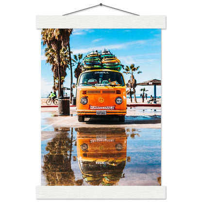 Hawaii VW-Bus Poster - Printree.ch Abenteuer, Campervan, Foto, Fotografie, Hawaii, Inseln, Küste, Reisen, Retro, Roadtrip, Strand, Surfen, unsplash, VW-Bus