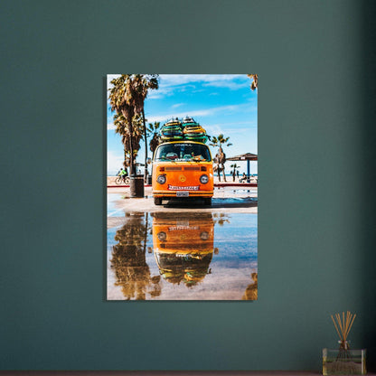 Hawaii VW-Bus Poster - Printree.ch Abenteuer, Campervan, Foto, Fotografie, Hawaii, Inseln, Küste, Reisen, Retro, Roadtrip, Strand, Surfen, unsplash, VW-Bus