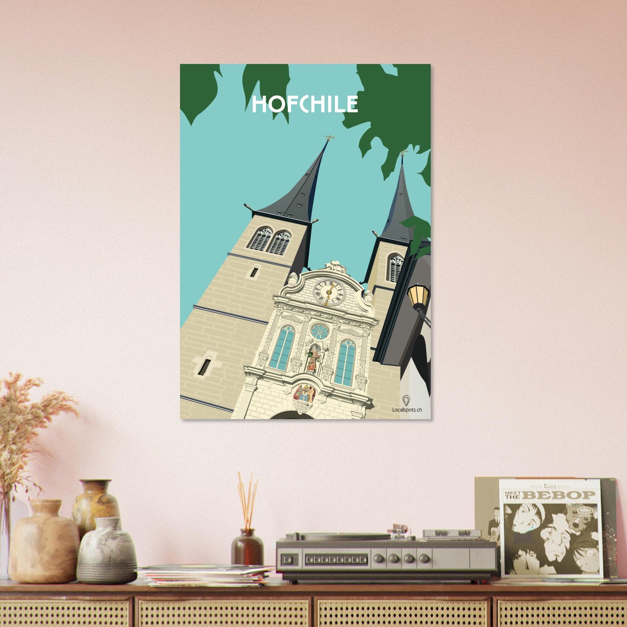 Hofchile - Luzern - Printree.ch Fotografie, Historische Gebäude, Kirchenarchitektur, Kunst, Localspot, Luzern, Minimalismus, Poster, Schweizer Wahrzeichen, Stadtbild