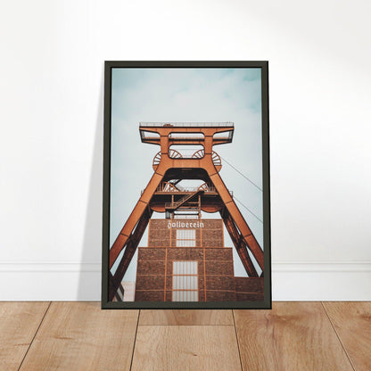 Industriearchitektur-Poster: Zeche Zollverein - Printree.ch Architektur, Ausstellung, Bergbau, Essen, Foto, Fotografie, Industriedenkmal, Industriekultur, Kultur, Museum, Reisen, Ruhrgebiet, UNESCO-Welterbe, unsplash, Zeche Zollverein