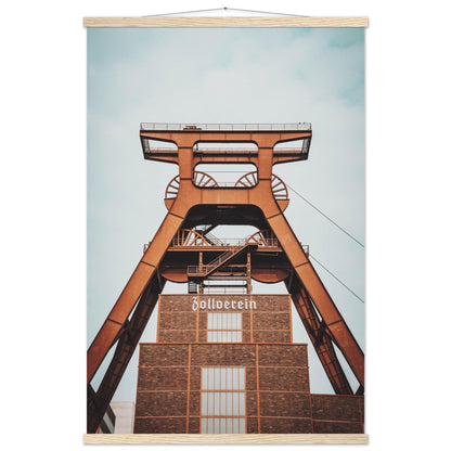 Industriearchitektur-Poster: Zeche Zollverein - Printree.ch Architektur, Ausstellung, Bergbau, Essen, Foto, Fotografie, Industriedenkmal, Industriekultur, Kultur, Museum, Reisen, Ruhrgebiet, UNESCO-Welterbe, unsplash, Zeche Zollverein