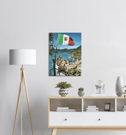 Italia Flagge am Meer - Printree.ch einfachschweizer, exklusiv, Foto, Fotografie, Poster, Reisen