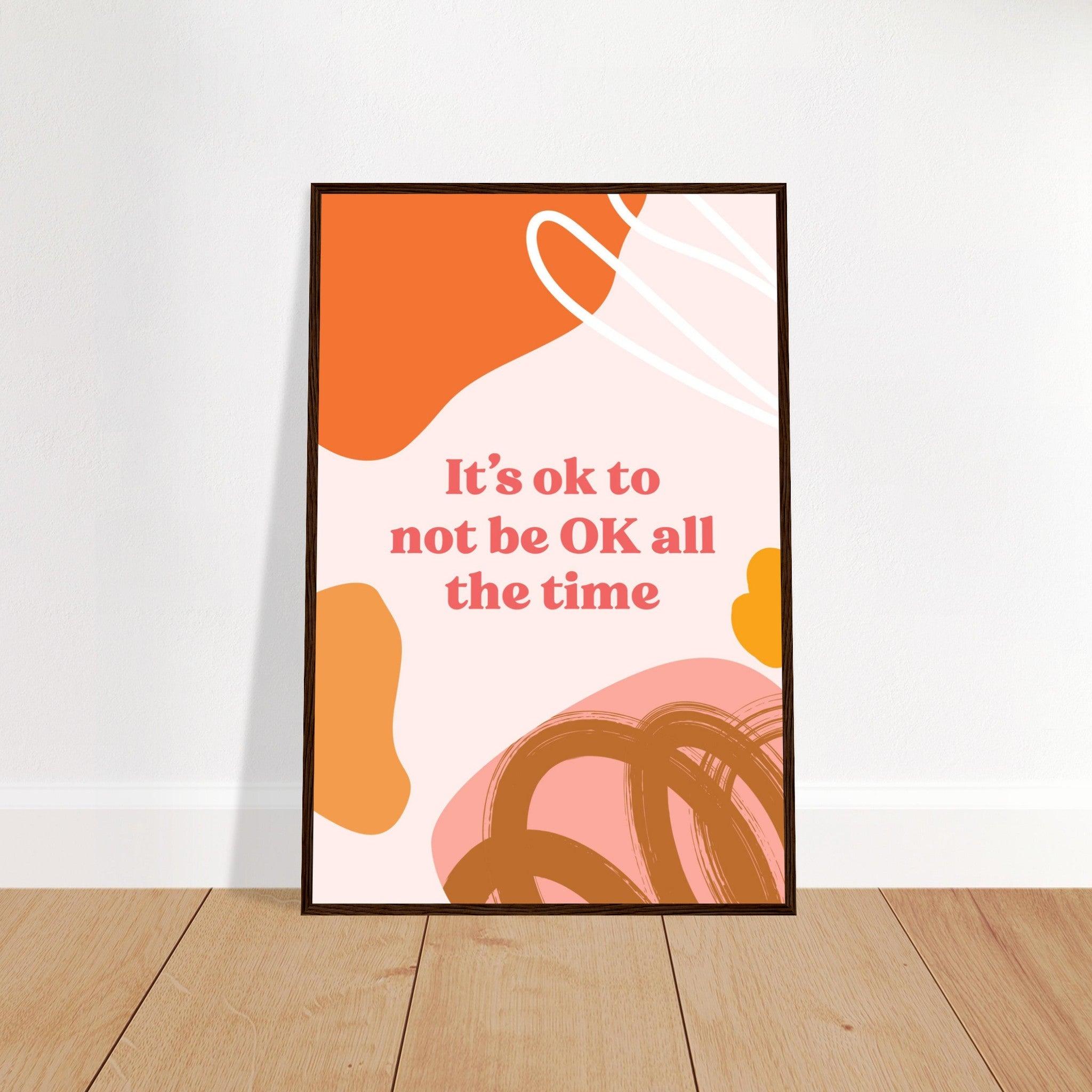 It`s Ok - Fröhliche positive Poster - Printree.ch 