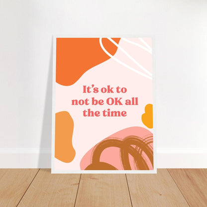 It`s Ok - Fröhliche positive Poster - Printree.ch 