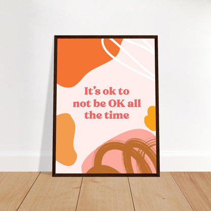 It`s Ok - Fröhliche positive Poster - Printree.ch 