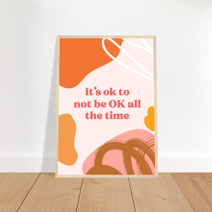 It`s Ok - Fröhliche positive Poster - Printree.ch 