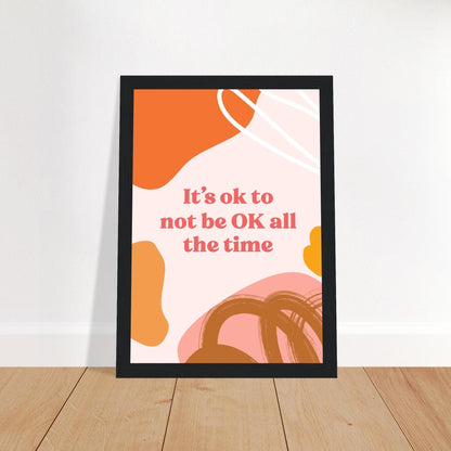 It`s Ok - Fröhliche positive Poster - Printree.ch 